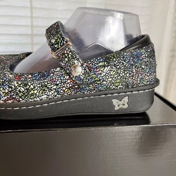 Alegria Belle Clogs Mary Jane Size 37 Cathedral Multicolor Womens Comfort Shoes - Picture 2 of 12